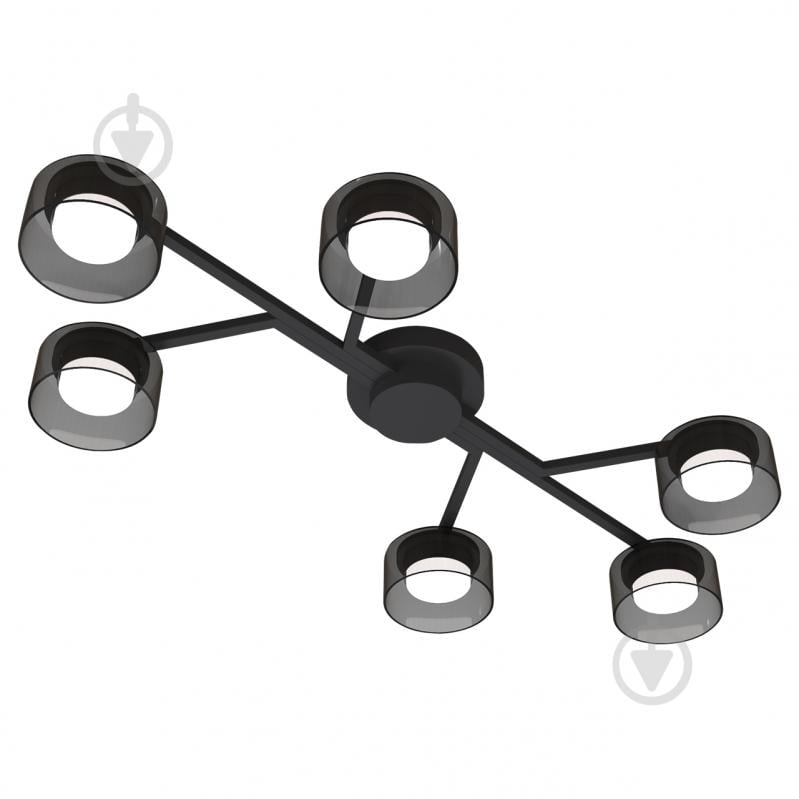 Люстра стельова Hopfen STARK BK 6xGX53 чорний - фото 1 Люстра стельова Hopfen STARK BK 6xGX53 чорний - фото 1
