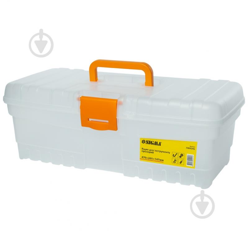 Набор ящиков для инструментов Sigma прозрачных для инструмента 2 в 1 300×155×110 мм 400×205×147 мм 7404221 - фото 7