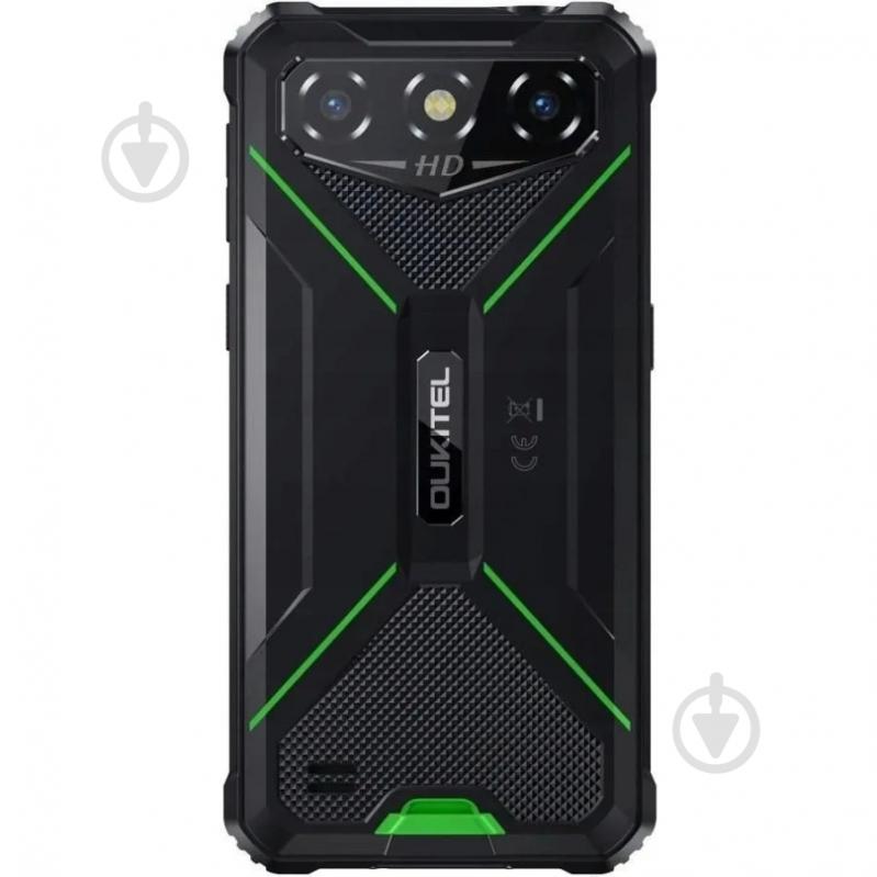 Смартфон Oukitel G3 4/128GB black/green (G3_GN) - фото 6