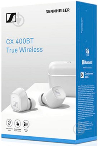 Наушники Sennheiser CX 400BT True Wireless Mic white (508901) - фото 6
