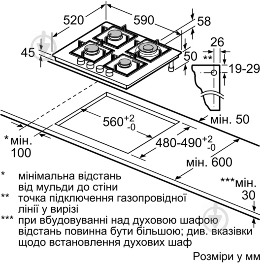 Варочная поверхность газовая Bosch PPH 616B21E - фото 5