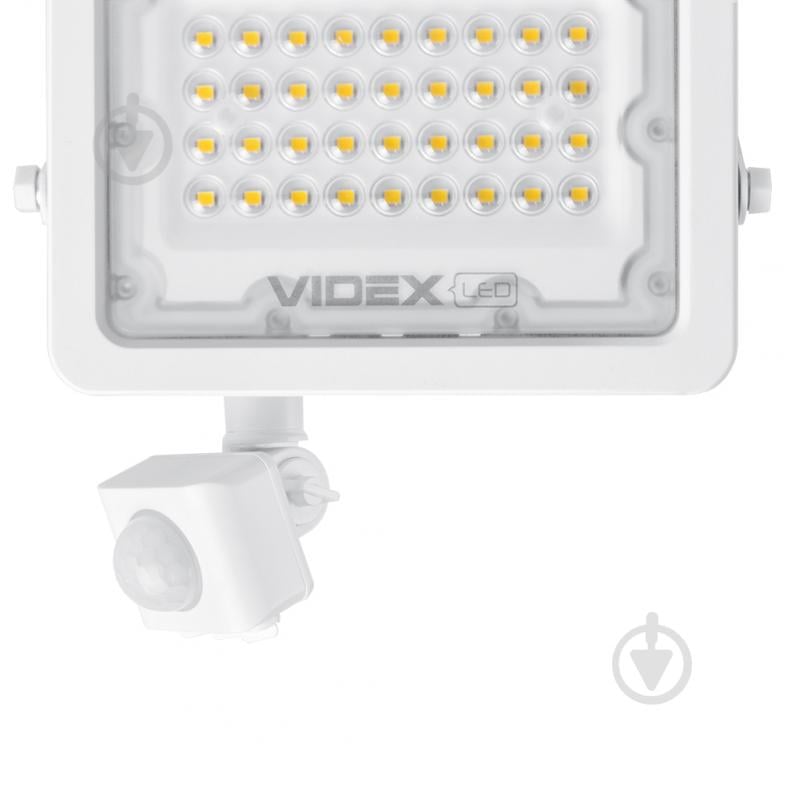 Прожектор Videx LED F2e з датчиком руху та освітленості 30 Вт IP65 білий 26265 - фото 4