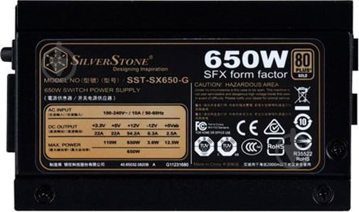 Блок живлення SilverStone Strider SST-SX650-G 650 Вт - фото 5