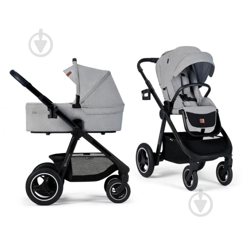 Коляска универсальная 2 в 1 Kinderkraft Everyday Light Gray KSEVER00LGR2000 - фото 1