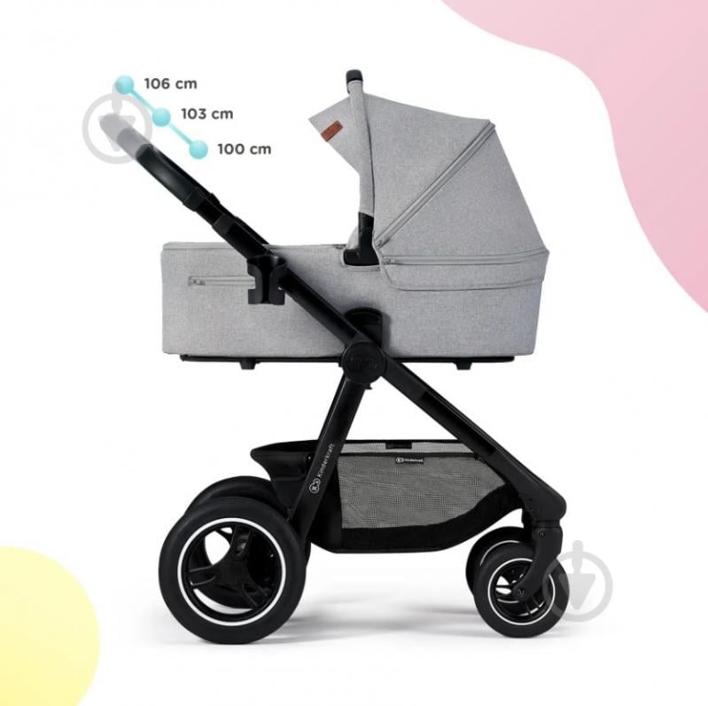 Коляска универсальная 2 в 1 Kinderkraft Everyday Light Gray KSEVER00LGR2000 - фото 39