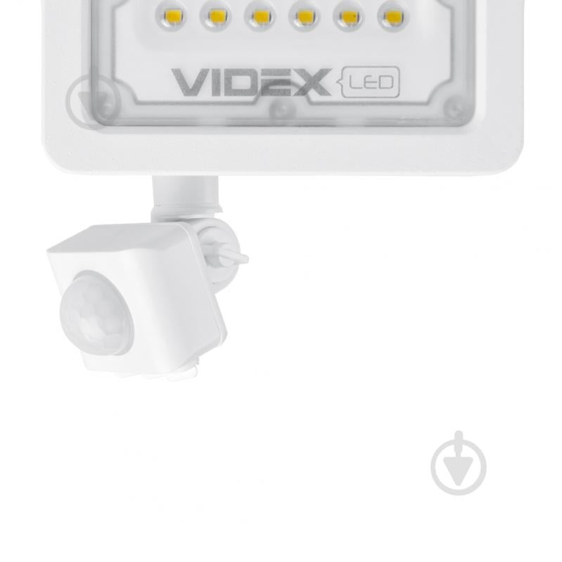 Прожектор Videx LED F2e з датчиком руху та освітленості 10 Вт IP65 білий 26263 - фото 3