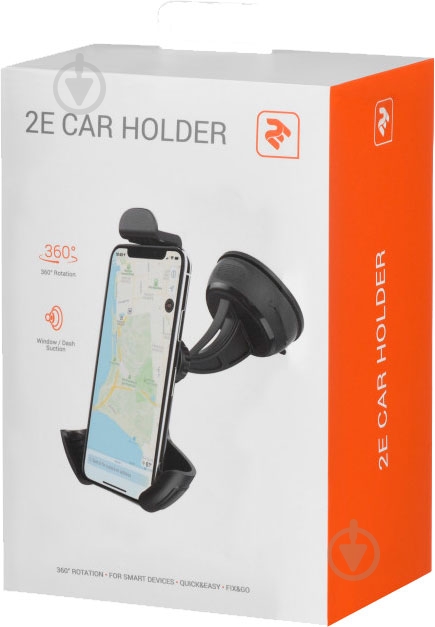 Автодержатель 2E CH0102 черный - фото 5