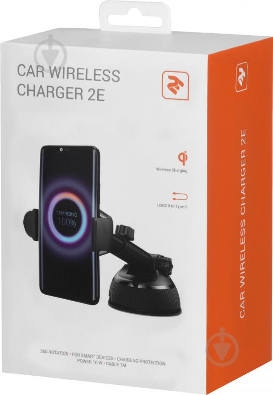 Бездротовий зарядний пристрій 2E Car Windsheild Wireless Charger, 10W, black (2E-WCQ01-06) - фото 8