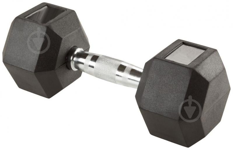 Гантель Energetics Hex Dumbbells 282765-050 Hex Dumbbells 20 кг чорний - фото 1