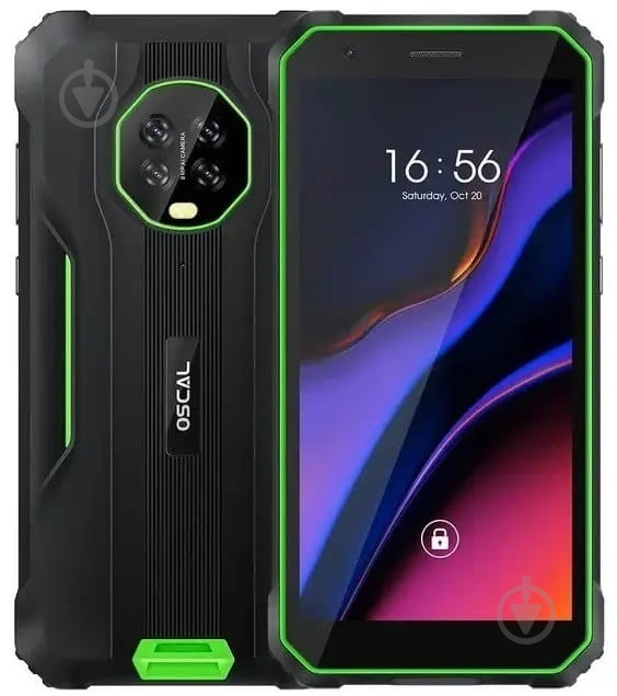 Смартфон Oscal S60 Pro Dual Sim 4/32GB green - фото 1