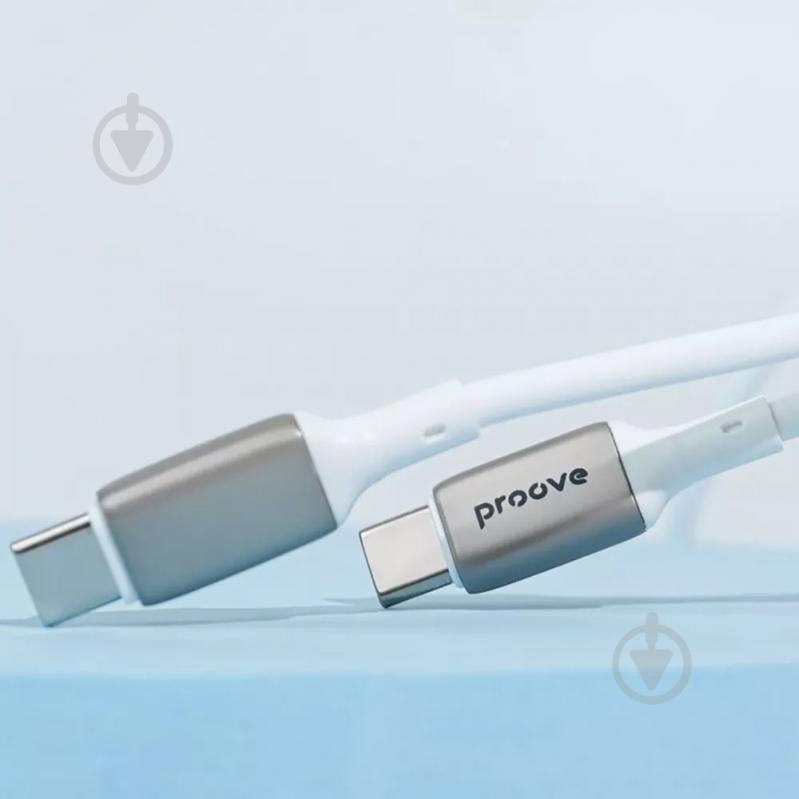 Кабель Proove Flex Metal Type-C - Lightning 27W 1 м белый (CCFM27002102) - фото 3 Кабель Proove Flex Metal Type-C - Lightning 27W 1 м белый (CCFM27002102) - фото 3