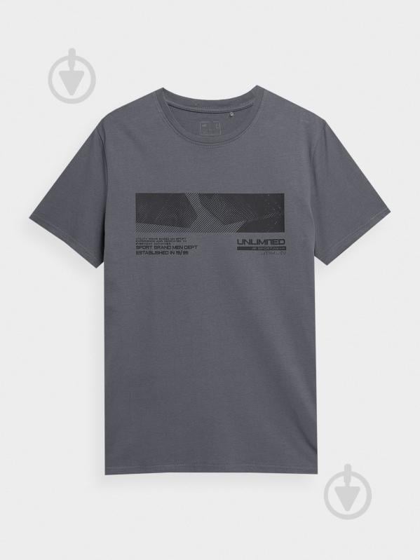 Футболка 4F 4FSS23TTSHM308-25S р.XL серый - фото 4 Футболка 4F 4FSS23TTSHM308-25S р.XL серый - фото 4