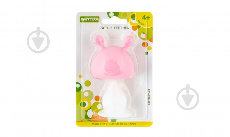 Погремушка-прорезыватель Baby Team Весельчак в ассортименте - фото 6