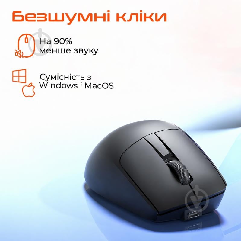 Мышка беспроводная Meetion Anywhere3 black (MT-Anywhere3-A) - фото 4