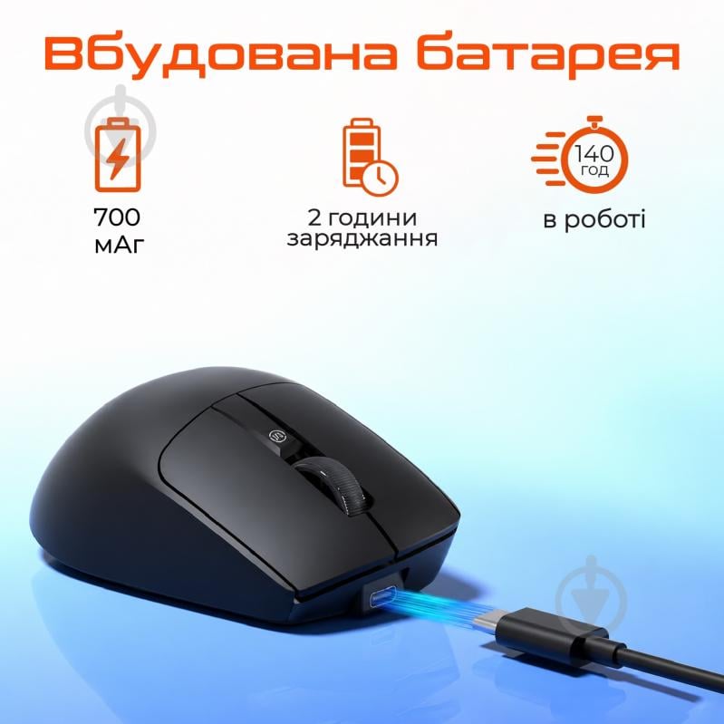 Мышка беспроводная Meetion Anywhere3 black (MT-Anywhere3-A) - фото 5