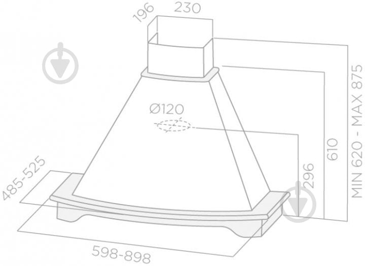 Витяжка Elica Coraline WH/A/60 T. Grezzo - фото 5 Витяжка Elica Coraline WH/A/60 T. Grezzo - фото 5