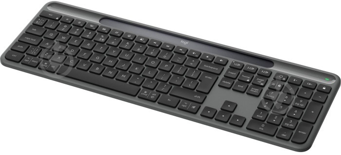 Клавиатура беспроводная Logitech Slim Solar+ for Business Wireless/Bluetooth Graphite (920-013779) black - фото 2 Клавиатура беспроводная Logitech Slim Solar+ for Business Wireless/Bluetooth Graphite (920-013779) black - фото 2