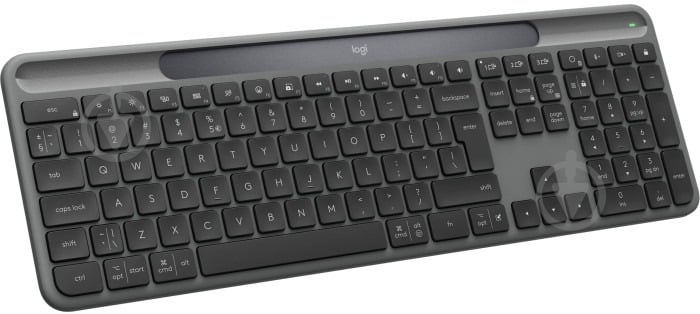 Клавиатура беспроводная Logitech Slim Solar+ for Business Wireless/Bluetooth Graphite (920-013779) black - фото 5 Клавиатура беспроводная Logitech Slim Solar+ for Business Wireless/Bluetooth Graphite (920-013779) black - фото 5