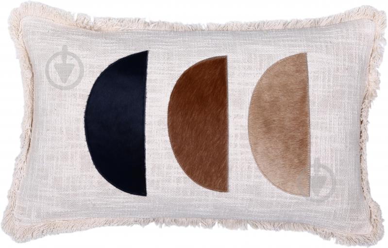 Наволочка декоративна Hairon 30x50 см коричневий із бежевим PANACHE - фото 1 Наволочка декоративна Hairon 30x50 см коричневий із бежевим PANACHE - фото 1