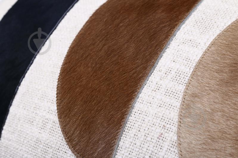 Наволочка декоративна Hairon 30x50 см коричневий із бежевим PANACHE - фото 2 Наволочка декоративна Hairon 30x50 см коричневий із бежевим PANACHE - фото 2