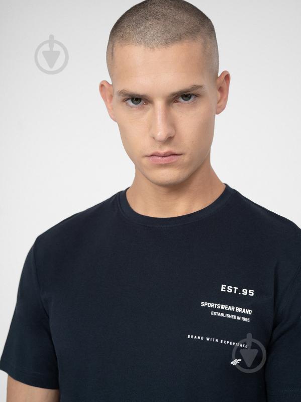 Футболка 4F 4FSS23TTSHM313-31S р.2XL синий - фото 2 Футболка 4F 4FSS23TTSHM313-31S р.2XL синий - фото 2