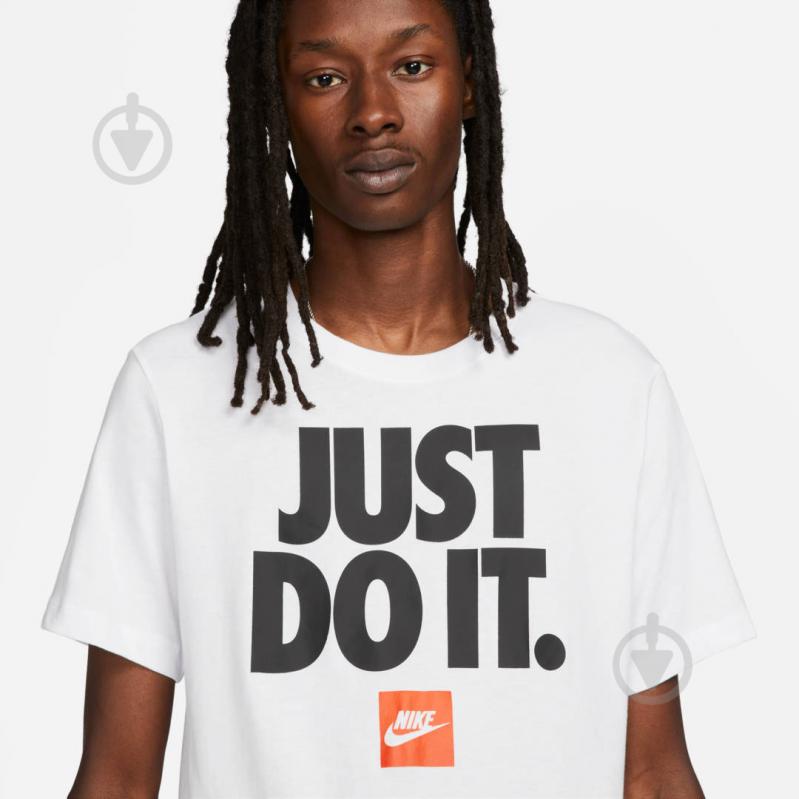 Футболка Nike M NSW TEE FRAN JDI VERBIAGE DZ2989-100 р.M білий - фото 3