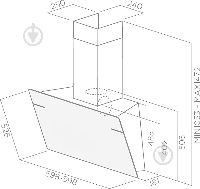 Витяжка Elica Majestic Sense BL/A 90 - фото 4