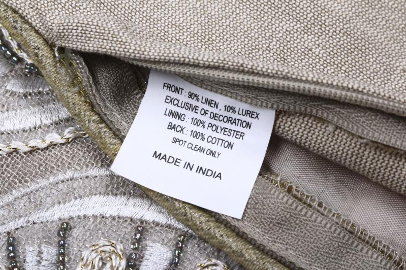 Наволочка декоративна Lurex Line з ручною вишивкою 45x45 см PANACHE - фото 3