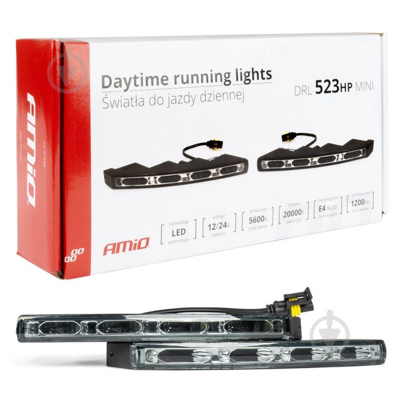 Фары дополнительные AMiO DRL 523HP mini (01526) 12 Вт - фото 1
