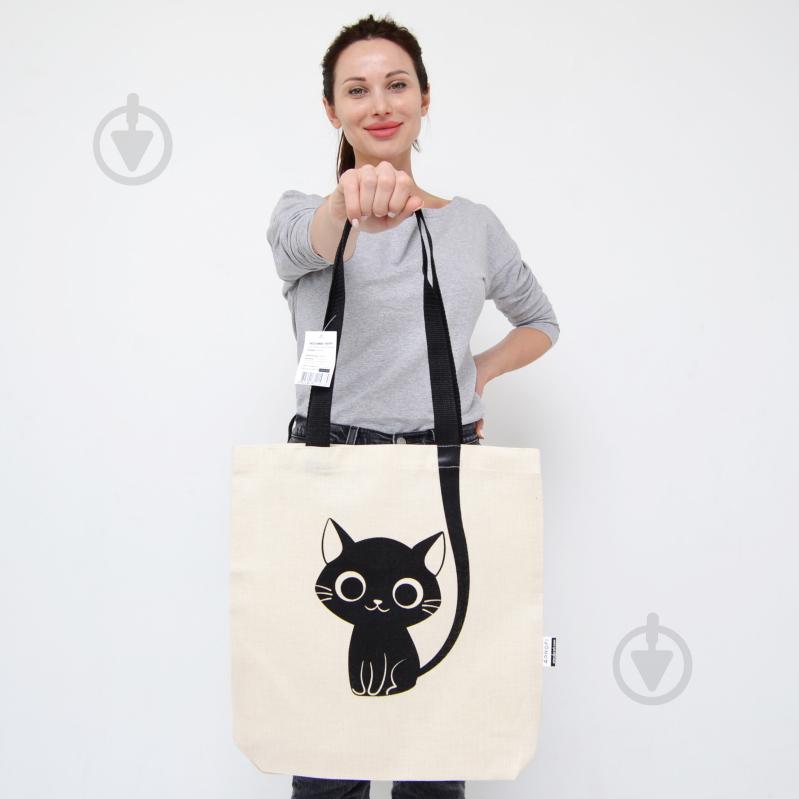 Экосумка из двунитки Kitty 33.5х34 см - фото 2