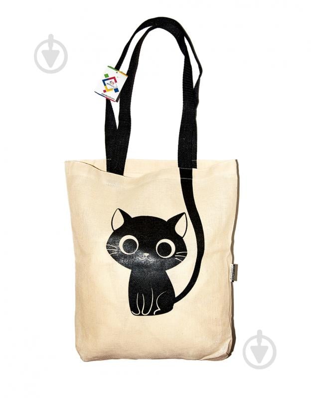 Экосумка из двунитки Kitty 33.5х34 см - фото 1