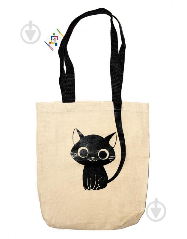 Экосумка из двунитки Kitty 33.5х34 см - фото 3