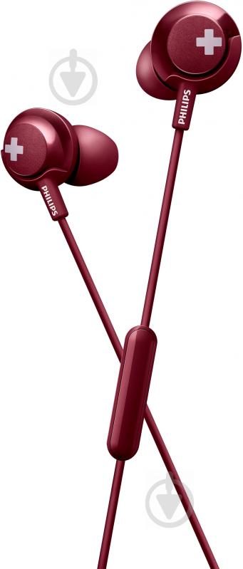 Наушники Philips SHE4305RD red - фото 1