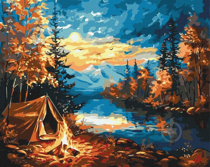 Картина по номерам Ночь в лесу 40х50 см Ideyka - фото 1 Картина по номерам Ночь в лесу 40х50 см Ideyka - фото 1