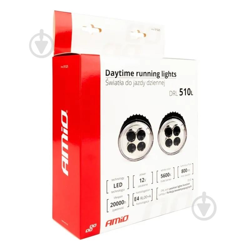 Фари додаткові AMiO 510L 12V 11.16W (01525) 12 Вт 12 В - фото 6 Фари додаткові AMiO 510L 12V 11.16W (01525) 12 Вт 12 В - фото 6