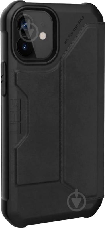 Чехол UAG Metropolis Leather Black 112346118340 для Apple iPhone 12 Mini - фото 3