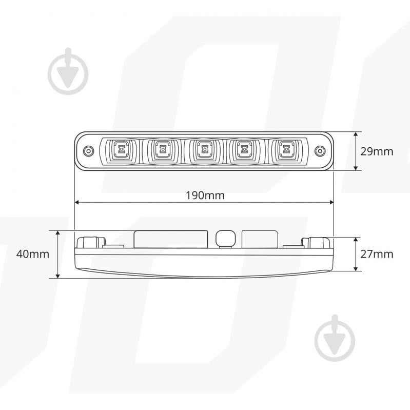 Фари додаткові AMiO 507HP (01523) 12 Вт 12 В - фото 5 Фари додаткові AMiO 507HP (01523) 12 Вт 12 В - фото 5