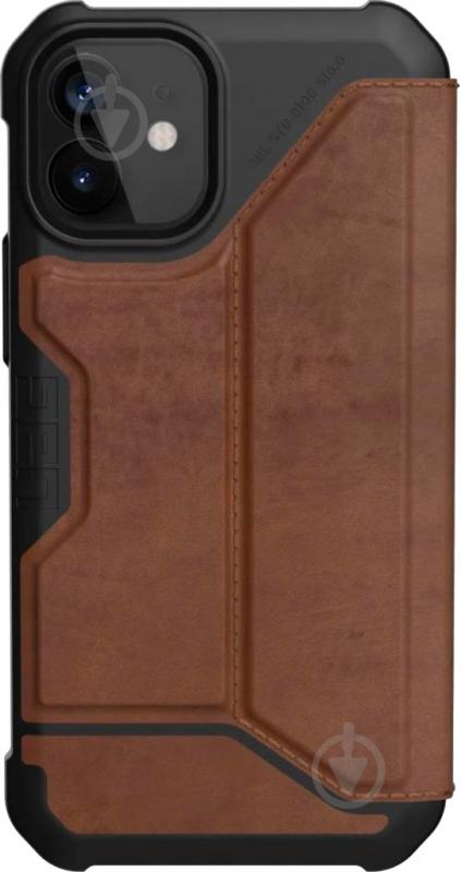 Чохол UAG Metropolis Leather Brown 112346118380 для Apple iPhone 12 Mini - фото 2