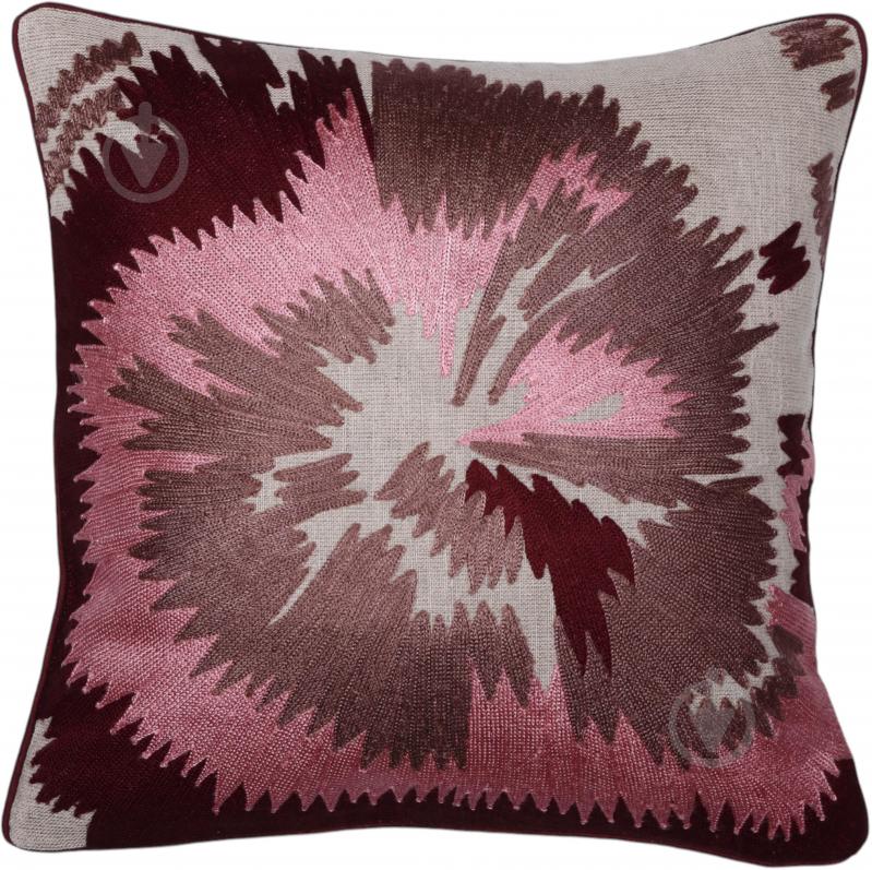 Наволочка декоративна Linen Cushion з вишивкою 45x45 см різнокольоровий PANACHE - фото 1 Наволочка декоративна Linen Cushion з вишивкою 45x45 см різнокольоровий PANACHE - фото 1