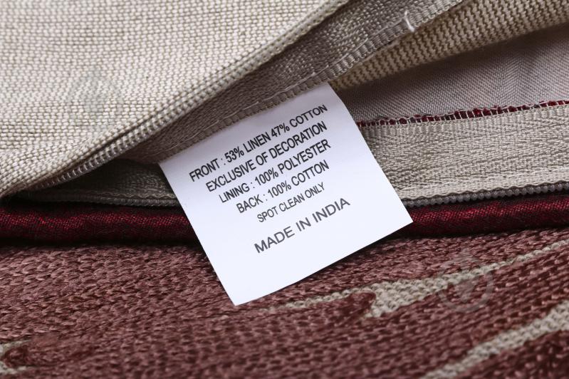 Наволочка декоративна Linen Cushion з вишивкою 45x45 см різнокольоровий PANACHE - фото 3 Наволочка декоративна Linen Cushion з вишивкою 45x45 см різнокольоровий PANACHE - фото 3