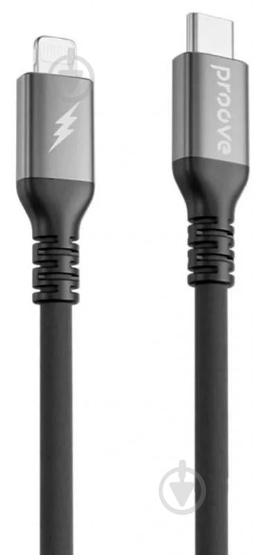 Кабель Proove ReGen Silicone Type-C - Lightning 27W 2 м черный (CCRS60002121) - фото 1 Кабель Proove ReGen Silicone Type-C - Lightning 27W 2 м черный (CCRS60002121) - фото 1