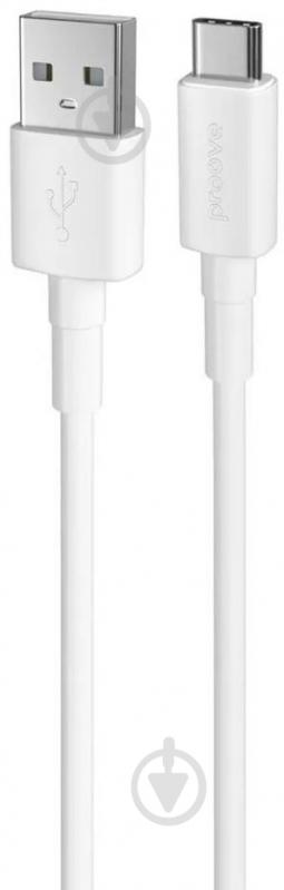 Кабель Proove Small Silicone Type-C 3A 1 м білий (CCSM20001202) - фото 1