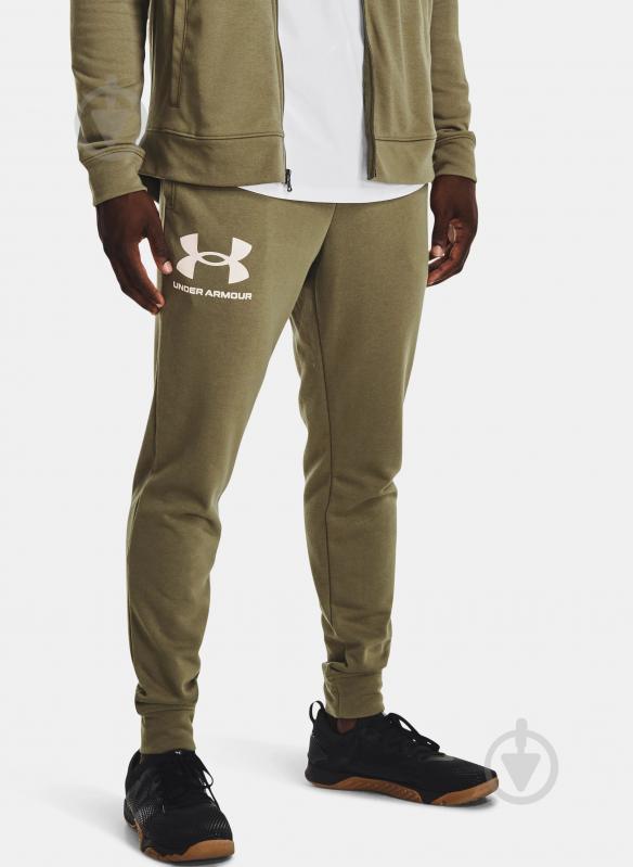 Штани Under Armour UA RIVAL TERRY JOGGER 1361642-361 р. XL зелений - фото 1