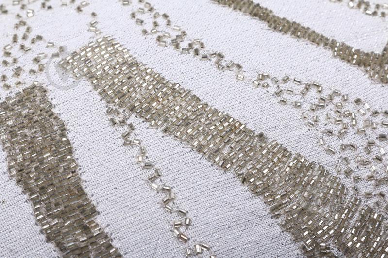 Наволочка декоративна Lurex Line з ручною вишивкою 30x50 см слонова кістка PANACHE - фото 2 Наволочка декоративна Lurex Line з ручною вишивкою 30x50 см слонова кістка PANACHE - фото 2