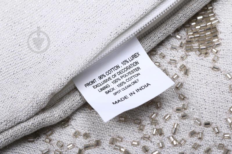 Наволочка декоративна Lurex Line з ручною вишивкою 30x50 см слонова кістка PANACHE - фото 3 Наволочка декоративна Lurex Line з ручною вишивкою 30x50 см слонова кістка PANACHE - фото 3