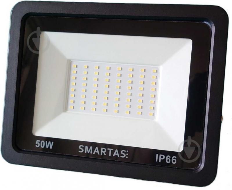 Прожектор світлодіодний Smartas Messi 50 Вт IP66 чорний MI3-32050W-255-19F1 - фото 1