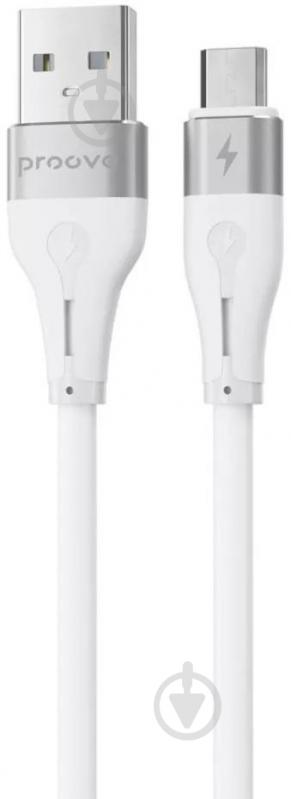 Кабель Proove Soft Silicone Micro USB 2.4A 1 м белый (CCSO20001302) - фото 1 Кабель Proove Soft Silicone Micro USB 2.4A 1 м белый (CCSO20001302) - фото 1