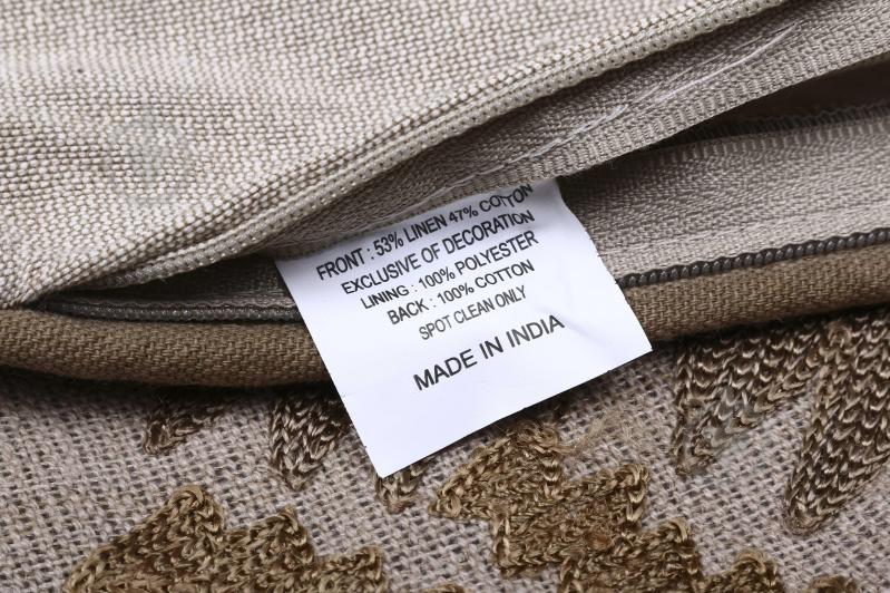 Наволочка декоративна Linen Cushion з вишивкою 45x45 см оливковий PANACHE - фото 3 Наволочка декоративна Linen Cushion з вишивкою 45x45 см оливковий PANACHE - фото 3