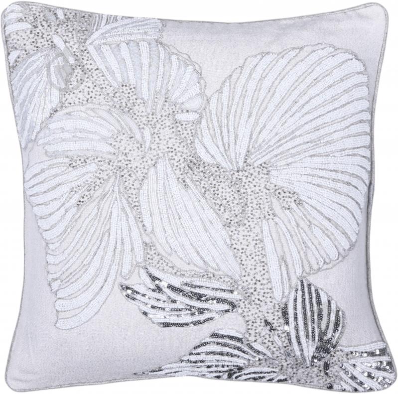 Наволочка декоративная Lurex LineLurex Line с ручной вышивкой 45x45 см серебряный PANACHE - фото 1 Наволочка декоративная Lurex LineLurex Line с ручной вышивкой 45x45 см серебряный PANACHE - фото 1