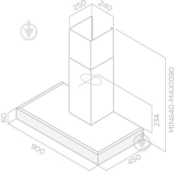 Витяжка Elica SPOT PLUS IX/A/90 - фото 2